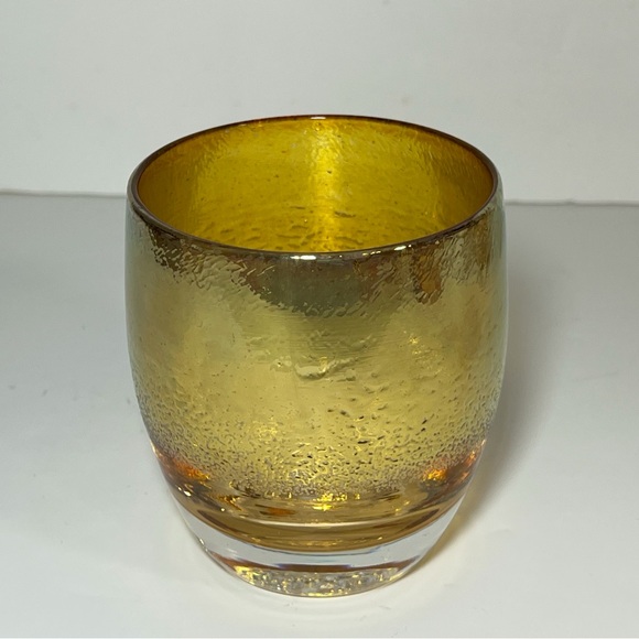 Two Glassy Baby Stay Gold Votive Holders - Picture 5 of 16